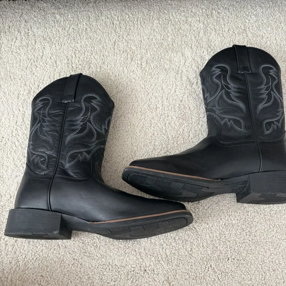 Demo Try On Cody James Men's Ace Western Boots Black Size 10 Cowboy MSRP $170